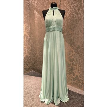 Abendkleid, light green/glitter