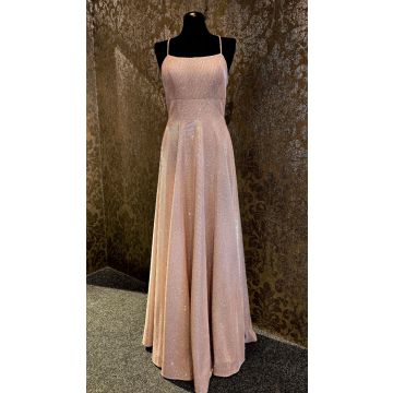 Abendkleid, rose/glitter