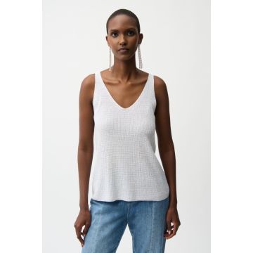 Da-Paillettentop, vanille
