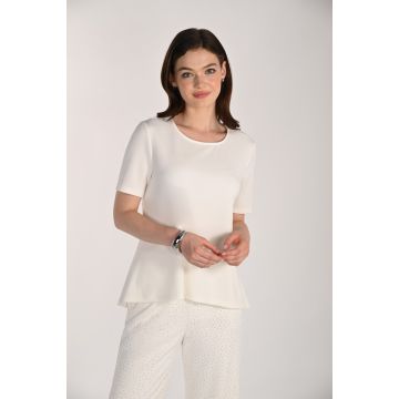 Shirt in ausgestellter Form ,off white
