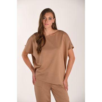 Shirt oversize, camel