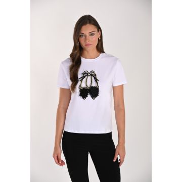 Shirt, off white/black