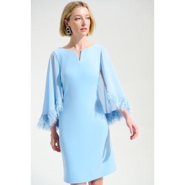 Kleid mit Überwurf, skyblue