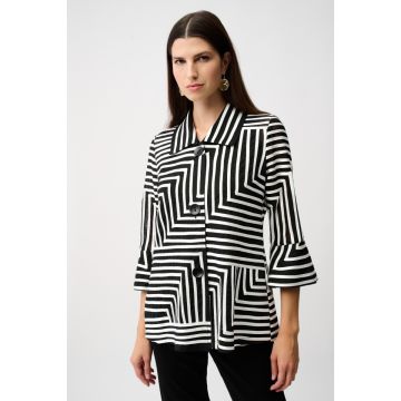 Da-Blazerjacke, black/white
