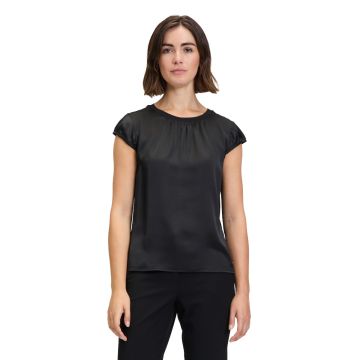 Da-Shirt, Satin/Jersey, black