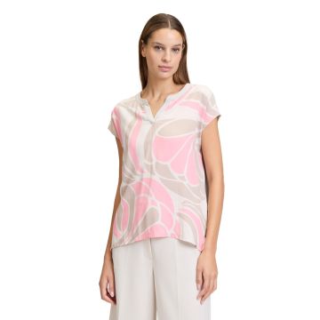 Da-Shirt, flamingo/beige