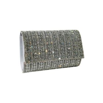 Tasche mit Glitzer, silver