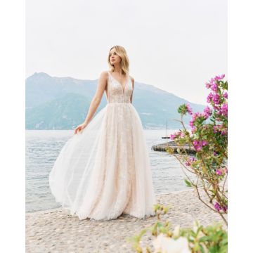 Brautkleid mit Tüllrock,beige/ivory