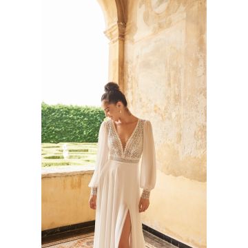 Brautkleid mit Ärmel,ivory