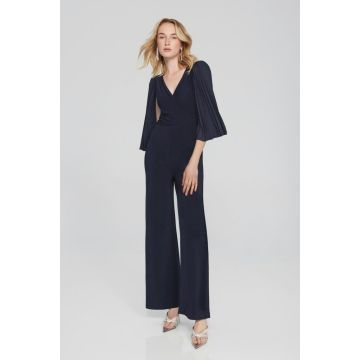 Overall mit Plisseearm, midnight blue