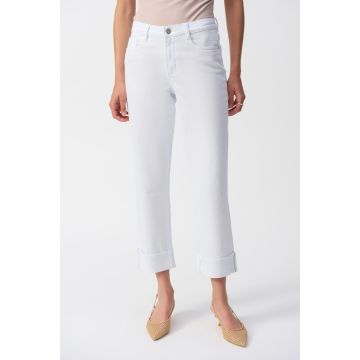 Jeans, white/glitter