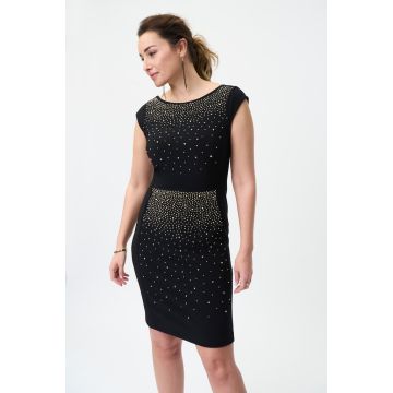 Etuikleid, black/gold