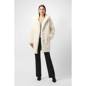 Plüschmantel, beige