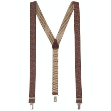 Hosenträger, red/taupe