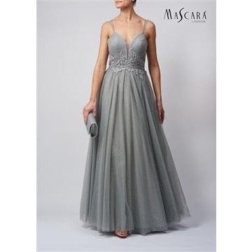 Abendkleid mit Glitzertüll, breeze
