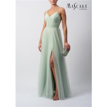 Abendkleid aus Tüll, mint