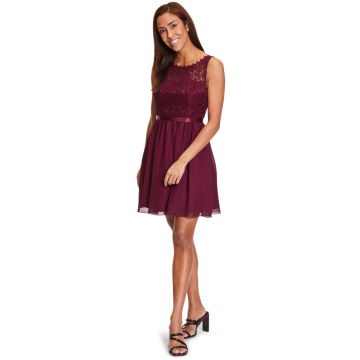 Cocktailkleid, shiny bordeaux