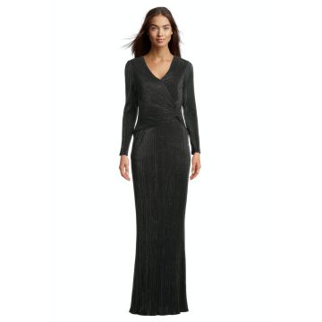 Abendkleid mit Arm, black/glitter