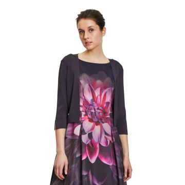 Strickjacke, dark purple