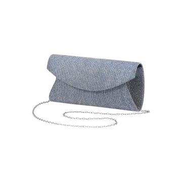 Tasche, blue/silver/glitter