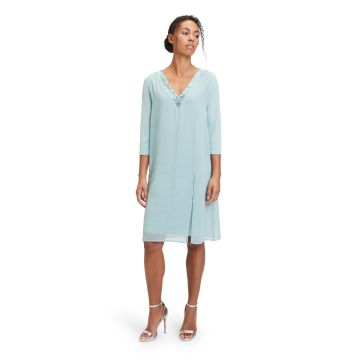 Kleid in Kastenform, silky mint