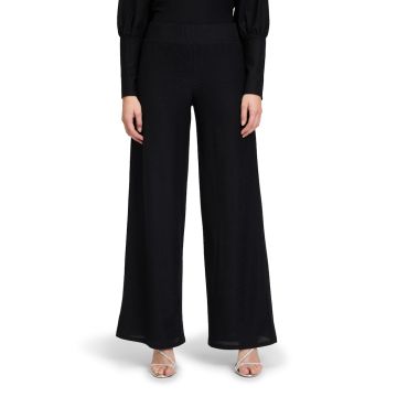 Marlenehose mit Lurex, black