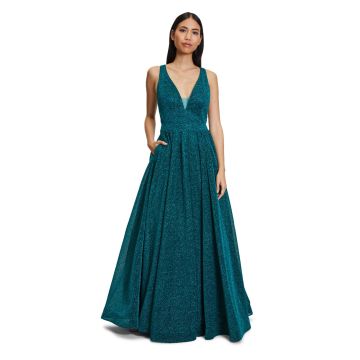 Ballkleid, black petrol