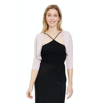 Bolero mit Chiffonkante, burnished rosé