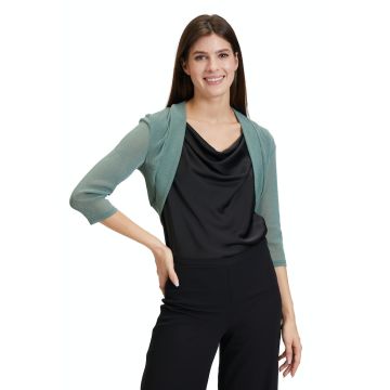 Bolero mit Lurex, mint/silver