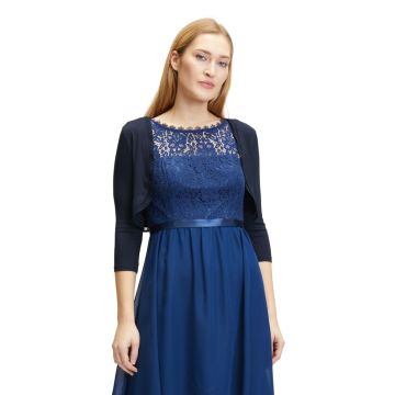 Bolero mit Chiffonkante, dark blue