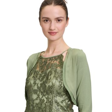 Bolero mit Chiffonkante, autum green