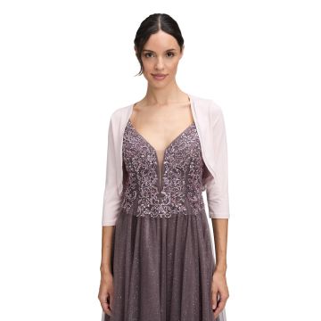 Bolero mit Chiffonkante, apricot