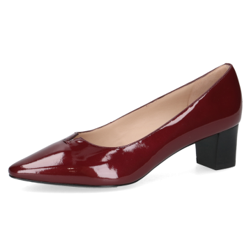 Lack-Pumps, bordeaux paten