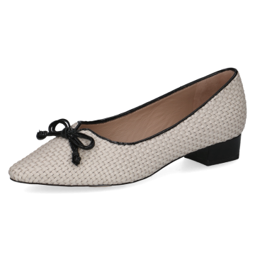 Pumps geflochten, offwhite nappa