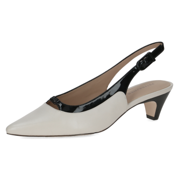 Slingpumps, offwhite/black