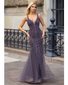 Abendkleid, plum truffle