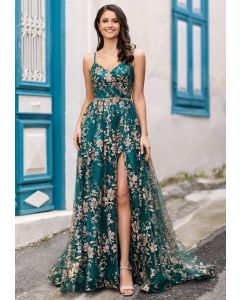 Abendkleid, posy green/gold