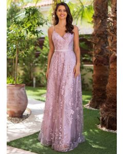 Abendkleid, glitter dawn pink