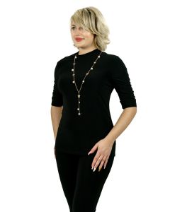 Shirt mit Kette,black