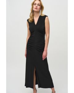 Kleid mit Raffungen, black