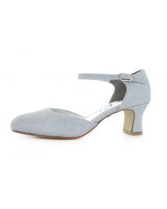 Damenschuhe, silber glitter