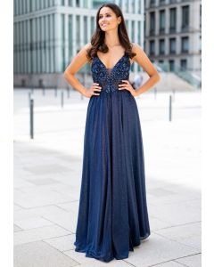 Abendkleid mit Strass, twilight_blue