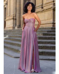 Abendkleid, purple glitter