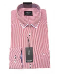 Hemd,modern fit,red/white