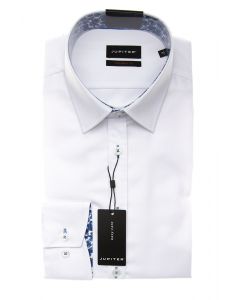 Hemd,modern fit,white/blue