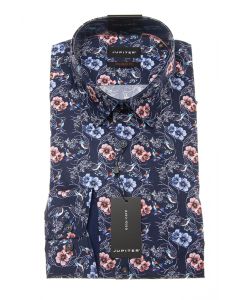 Hemd,modern fit,navy/print