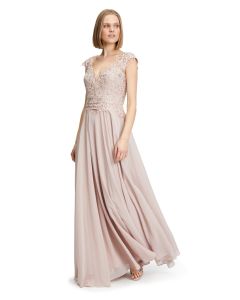 Abendkleid mit Spitze, aura rosé