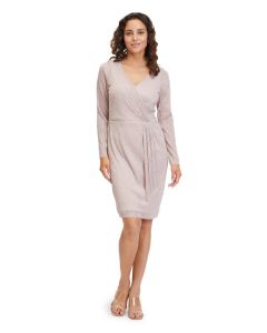 Festkleid mit Arm, rosé