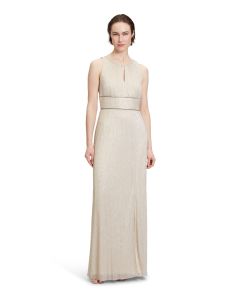 Abendkleid mit Lurex, gold/silver