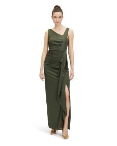 Jerseykleid lang, avocado green